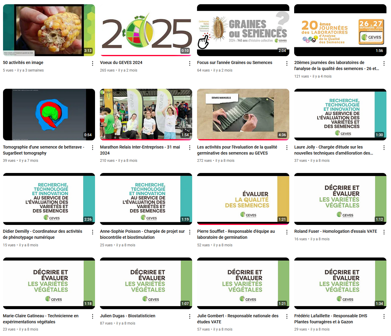 GEVES videos